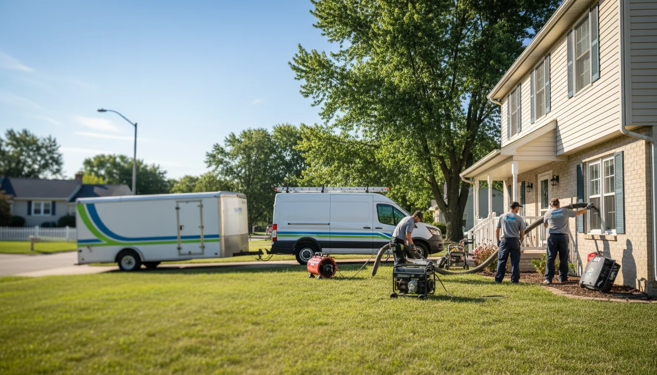 Flooded Basement Restoration And Cleanup With Repair in Jefferson, OH near me